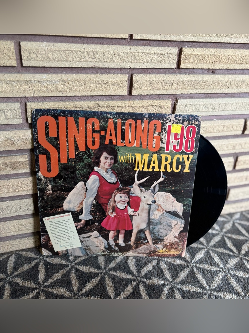 60's "Sing-Along with Marcy" Record - Children's Religious Record -Sunday School